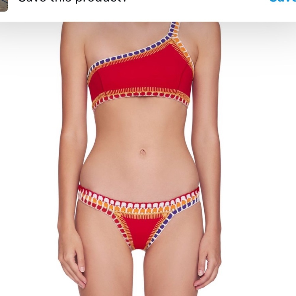 Kiini Kaia One Shoulder Bikini Top and Bottom (611)
